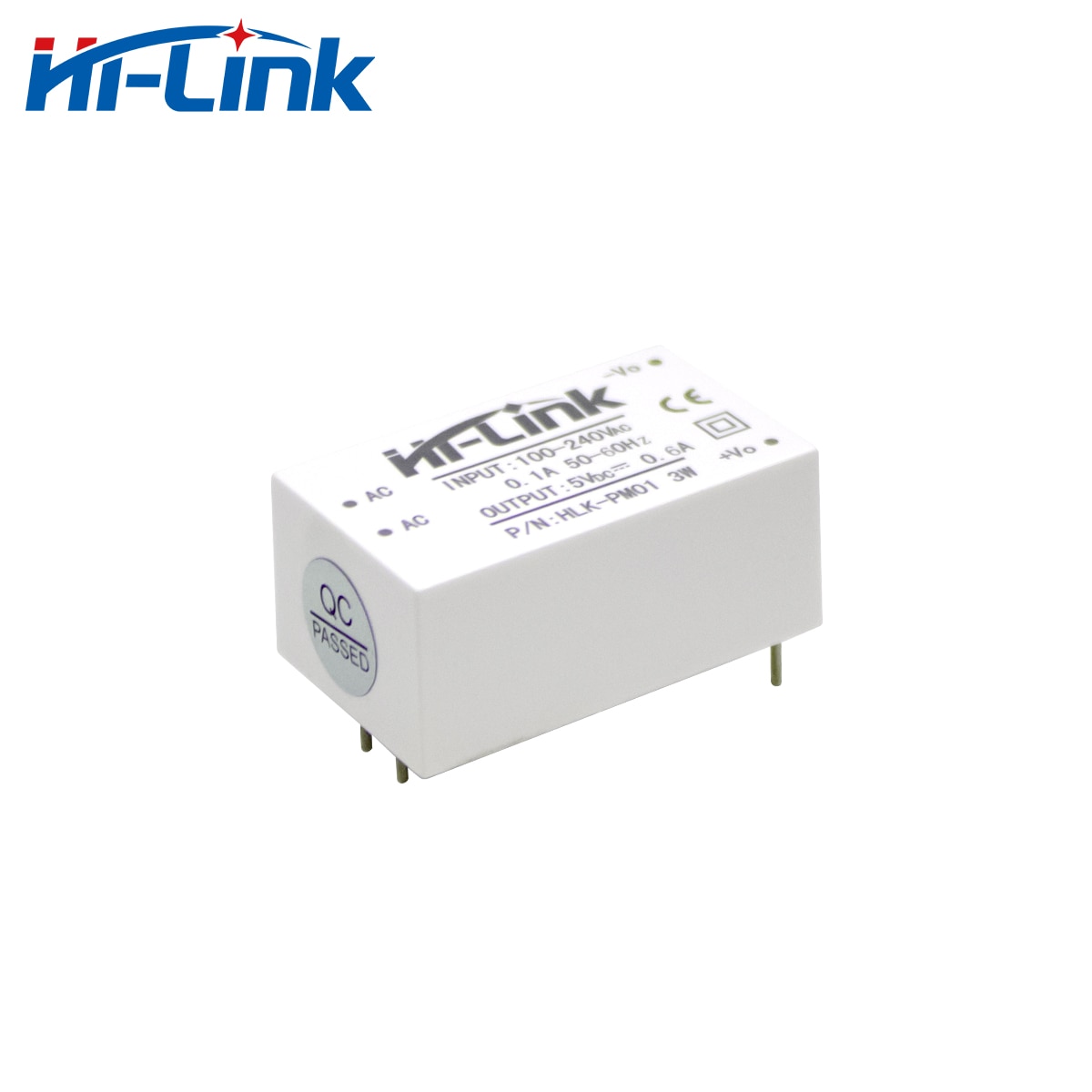 5 Stks/partij Smart Intelligentie HLK-PM01 Wit Ac Dc Power Module 100-240V Naar 5V 3W