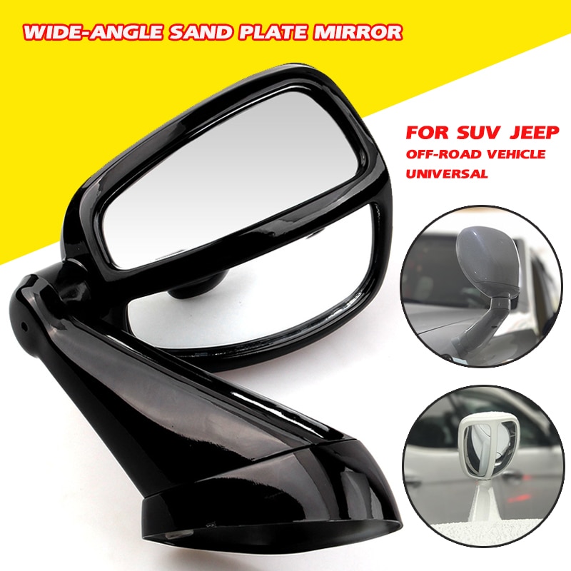 Bil bakspejl blindvinkel spejl justerbar vidvinkel bakspejle auto hætte hovedafdækning sandplade sidespejl til suv jeep