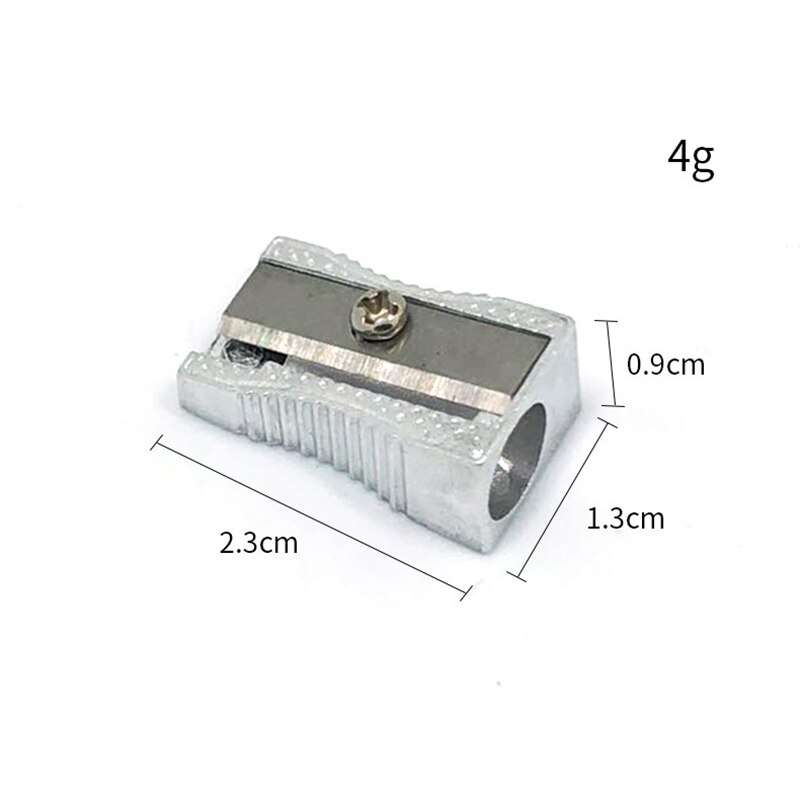 Mini Single Hole Beveled Metal Pencil Sharpener Standard Pencil Cutting Machine Shaver Narrow Sharpening Tool School Supplies