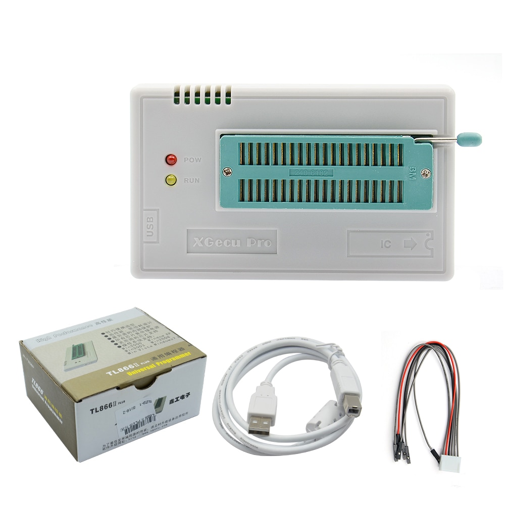 Nyeste 100%  originale  v10.08 tl866ii plus universal minipro programmer+spi driver højhastigheds programmerer