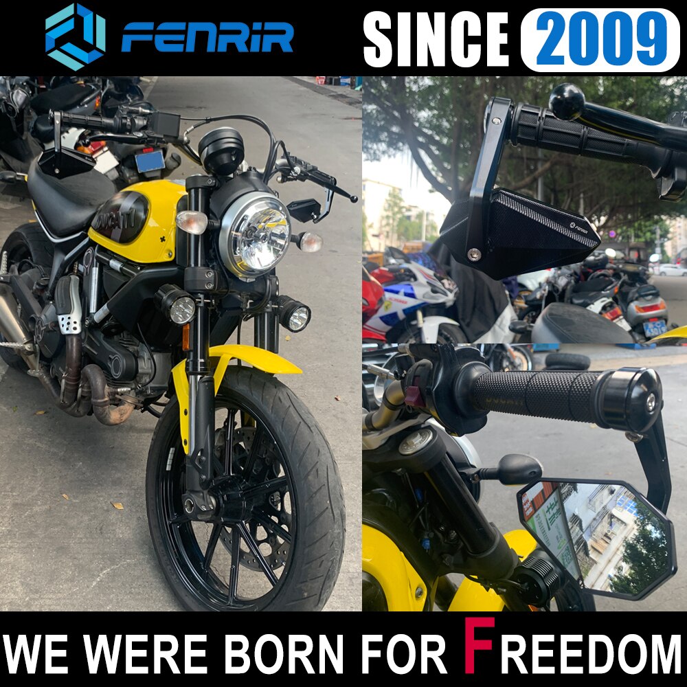 Motorfiets Bar End Spiegel Voor 1Inch 25Mm Stuur Sportster Honda Shadow VTX1800 Kawasaki Vulcan Suzuki Yamaha Vstar Bolt