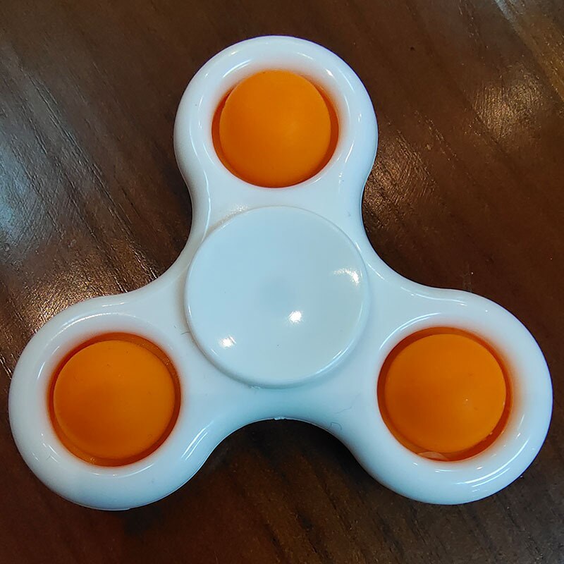 Toys Fidget Sensory Pop It Toy push pop bubble key chain spinner simple dimple popit fidget toy: 8