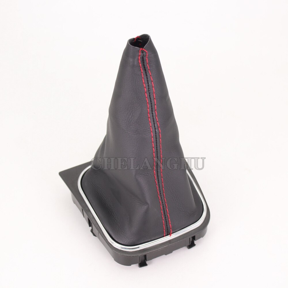 For VW Golf 6 A6 MK6 GTI GTD R20 Car-styling car 5 speed Gear shift knob pu leather Boot: boot