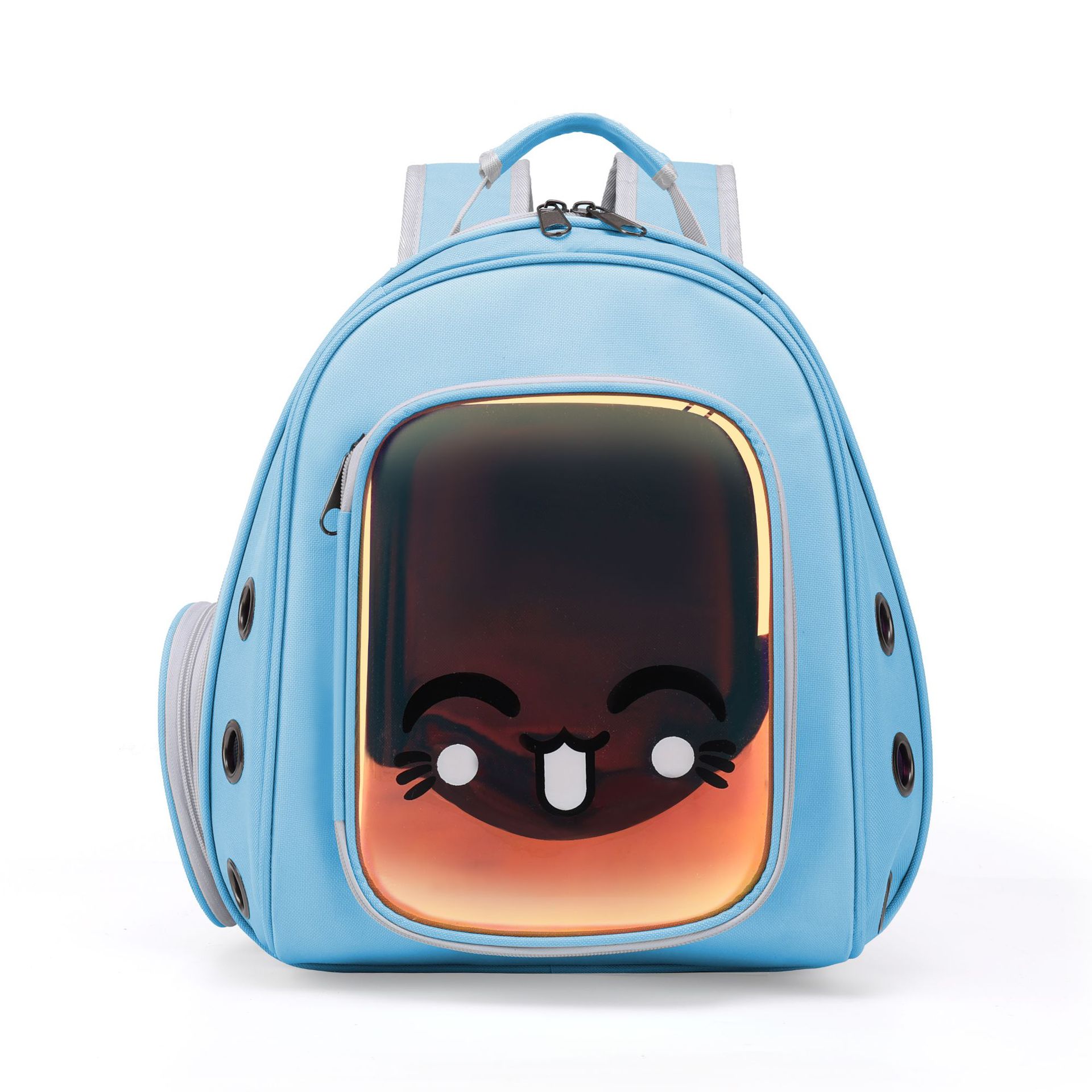Pet Carrier Bags Astronaut Space Capsule Backpack For Cats Small Dogs Portable Doggie Kitten Cat Travel Bag Outdoor Puppy: light blue