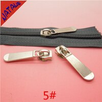 10 Uds. 5 # tirador de cremallera Aleación de Zinc Metal deslizadores sin bloqueo accesorios de ropa para reparación de cremallera para coser: YSPPlating3