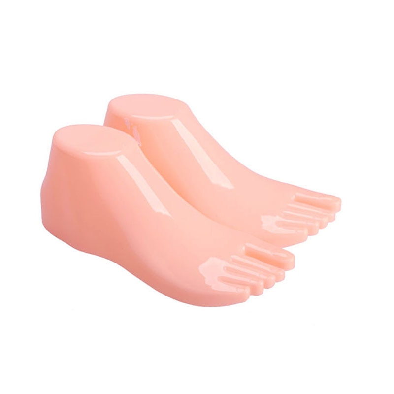 1 Paar Hard Plastic Adult Voeten Mannequin Foot Model Gereedschap Voor Schoenen Display Herhaald Gebruik Schoen Brancard Tool Hr