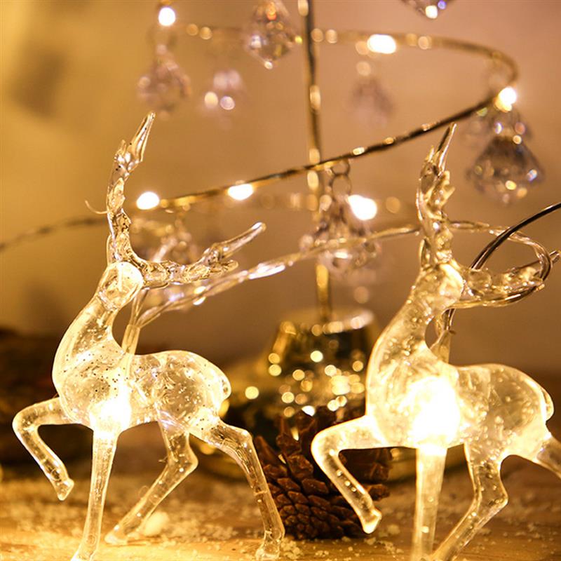 Led Lichten Decoratie Kerst Crystal Elanden String Lights Kerstverlichting Led Garlad Jaar Kerst Decoraties Voor Huis