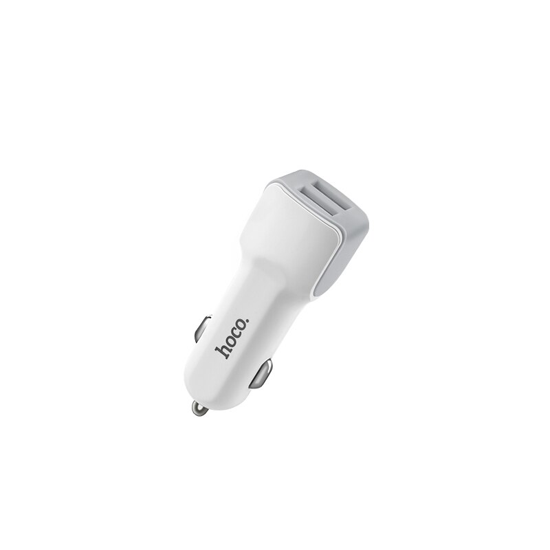 Hoco dual output usb biloplader til iphone  x 8 7 plus universel 5 v 2.4a hurtig usb oplader adapter til samsung  s9 s8 oneplus 6: Kun biloplader