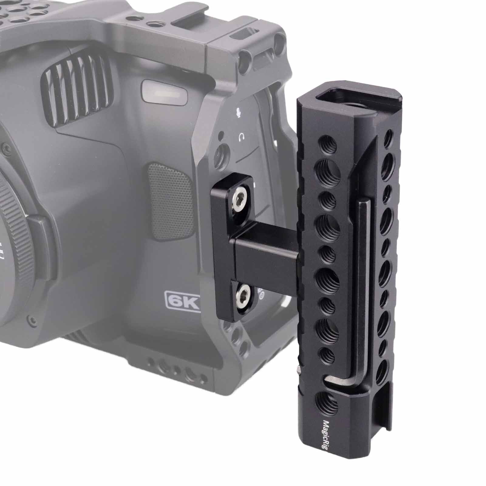 MAGICRIG Quick Release Top Handle with Two Cold Shoe Mount for DSLR Camera Cage Camcorder Cage Rig