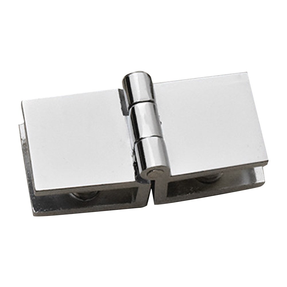 90 180 Degree Bathroom Cupboard Easy Install Home Door Hinge Bilateral Clip Glass Clamp Furniture Practical Durable Cabinet Zinc