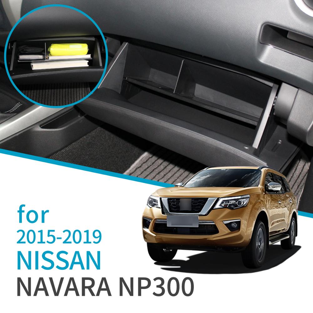 Smabee Car Glove Box Interval Storage Box for Nissan Navara NP300 D23 Accessories Co-pilot storage Box