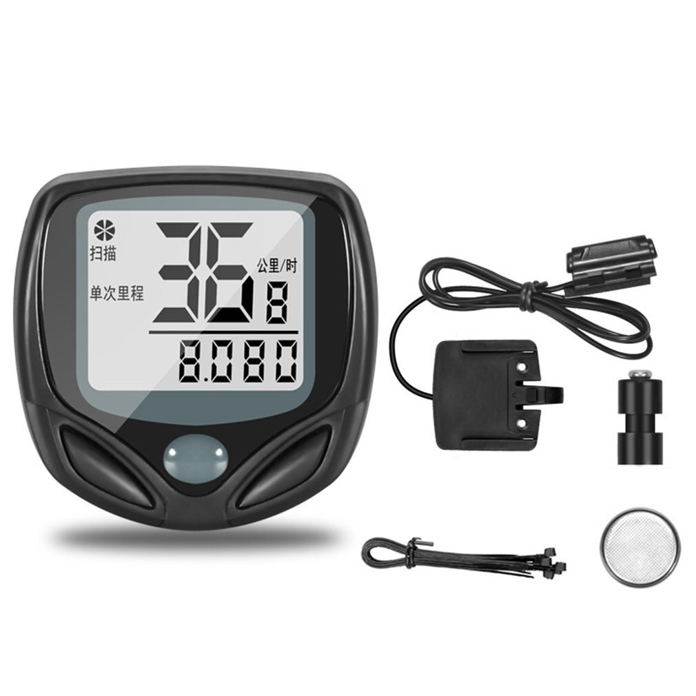 Wireless Cycling Cycle Bicycle Bike Computer With Heart Rate Monitor Speedometer Odometer and Calorie Counter