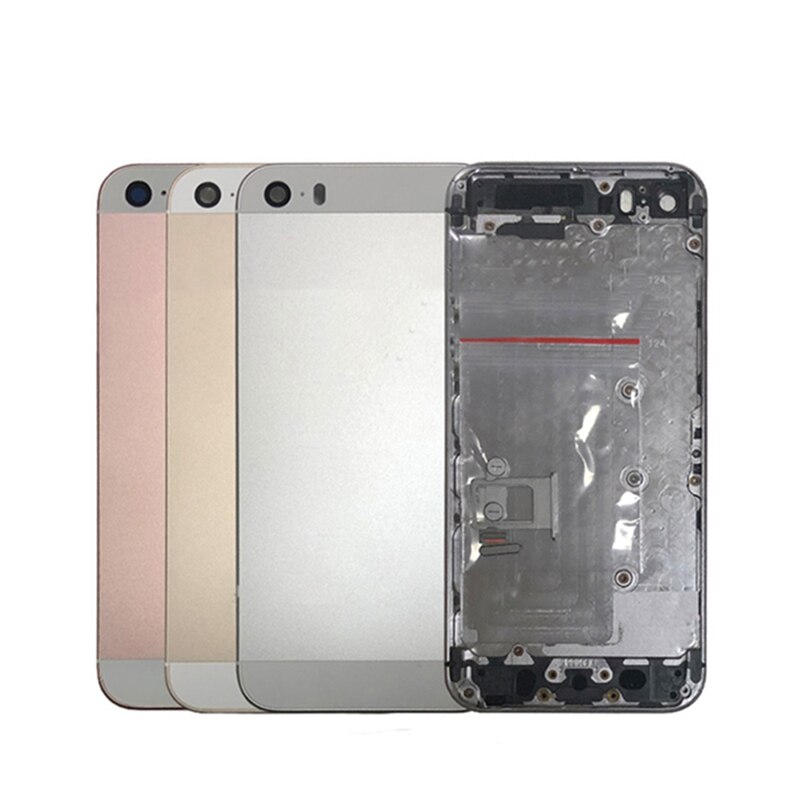 Voor Apple Iphone 5 5G/5S/5C/Se Terug Batterij Cover Achterdeur Behuizing Case midden Chassis Vervanging + Sim Tray Side Terug Behuizing