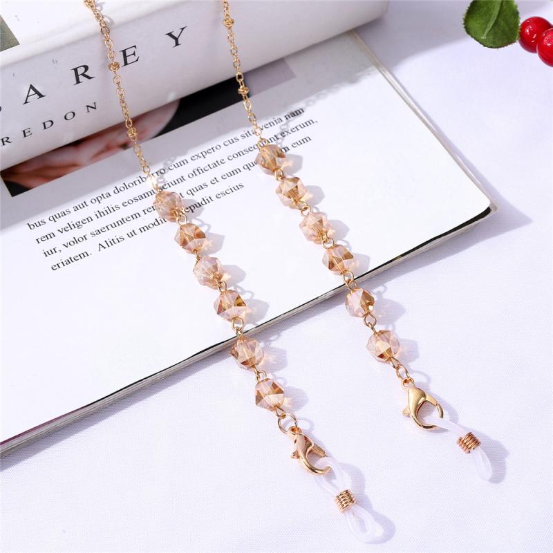 70CM Sunglasses Face Masking Chain Glasses Chain Lanyard Delicate Crystal Eyeglasses Chains Neckless Cord Rope Jewelry: 08