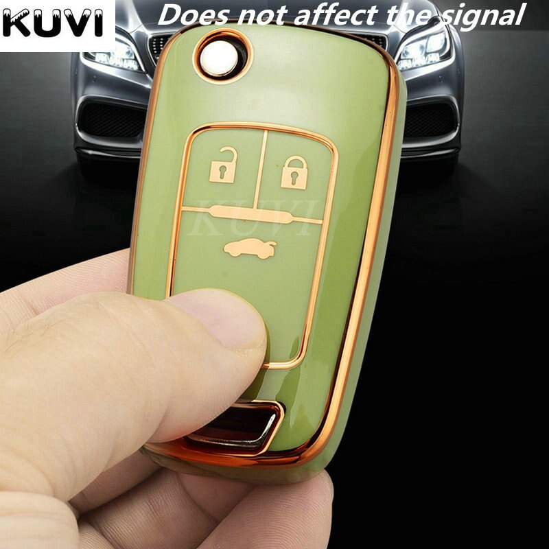 TPU Car Folding Key Case Cover Shell Fob For Chevrolet Cruze Aveo Trax Sail Malibu For Opel Vauxhall Astra Corsa Meriva Insignia