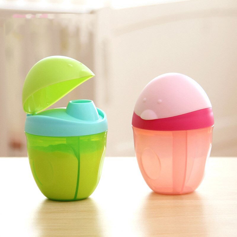 Distributeur de formule sûre | Récipient de nourriture pour bébé précipté stockage de fruits et aliments dessin animé grenouille boîte de poudre de lait, tasse à Snack