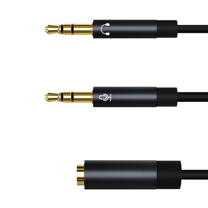 Divisore della cuffia Auricolare Adattatore Audio 3.5mm Femmina a 2 Maschio Martinetti 3.5 Mic Y Splitter Cuffia per PC Adapter aux Cavo Nuovo