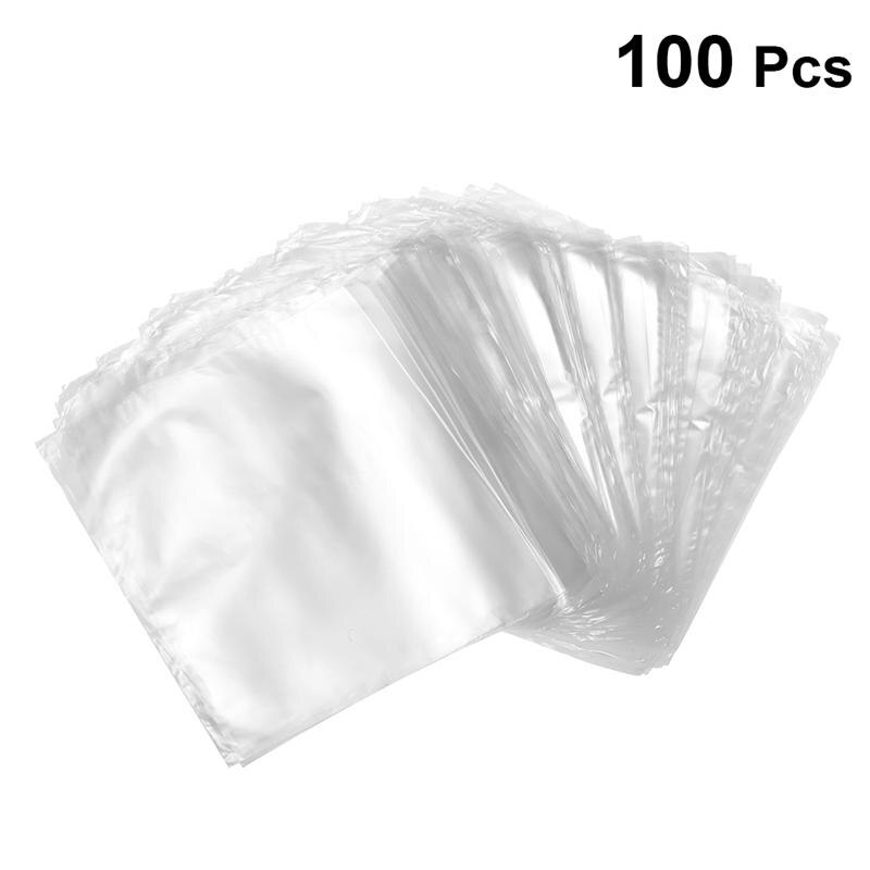 100 Uds. Bolsas de envoltura termoretráctil, película de laminación impermeable, bolsa transparente termoretráctil para jabones, bombas de baño, tamaño artesanal DIY: 16x24CM