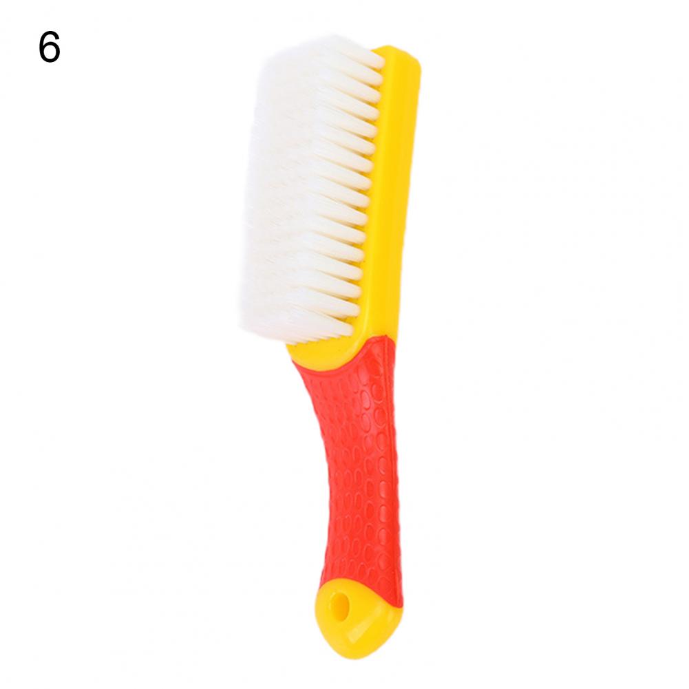 Bristle Brush Deep Cleaning Good Toughness Polishing Comfort Grip Stiff Bristle Scrub Cleaning Brush for Collection: 6
