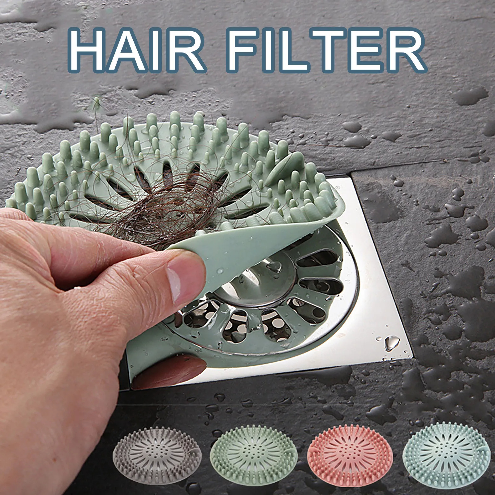 5PC Haar Sieb Waschbecken Anti Verstopfung Filter Dusche Boden Ablauf Stecker Silikon Küche Deodorant Stecker Schlecht Zubehör