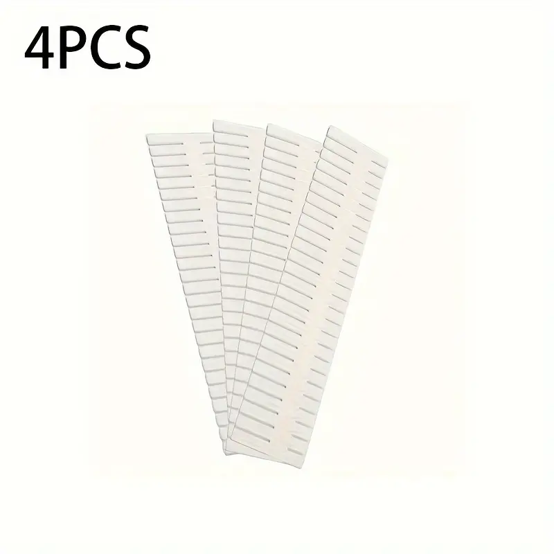 4Pcs/Set Adjustable DIY Plastic Storage Partition Board Drawer Divider Combination Partition Board Space-Saving Drawer Organizer: light green