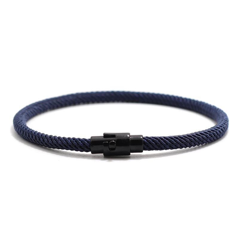 en pulsera para Hombre, cuerda minimalista, Micro pulsera magnética para Hombre, cordón a juego, accesorios para Festival de novio, Pulseras para Hombre: Color marrón amarillo