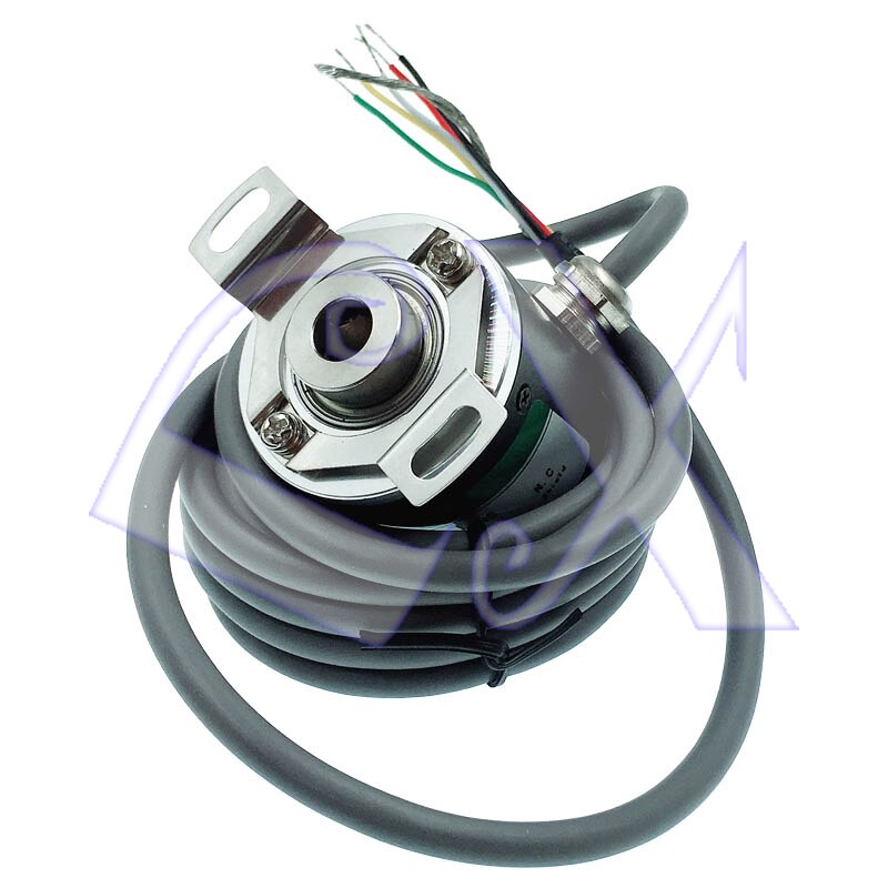 Hollow shaft photoelectric rotary encoder ZKP3808 1000 pulse 1000 line ABZ three-phase 5-24V