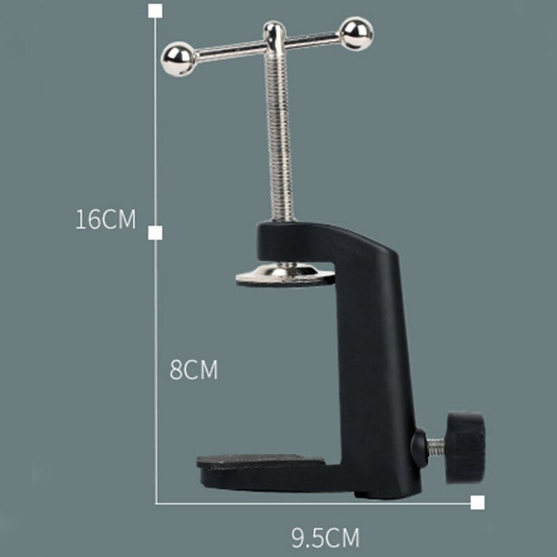 Abrazadera de montaje de mesa de Metal de alta resistencia para micrófono, brazo de suspensión, tijera, soporte para el brazo