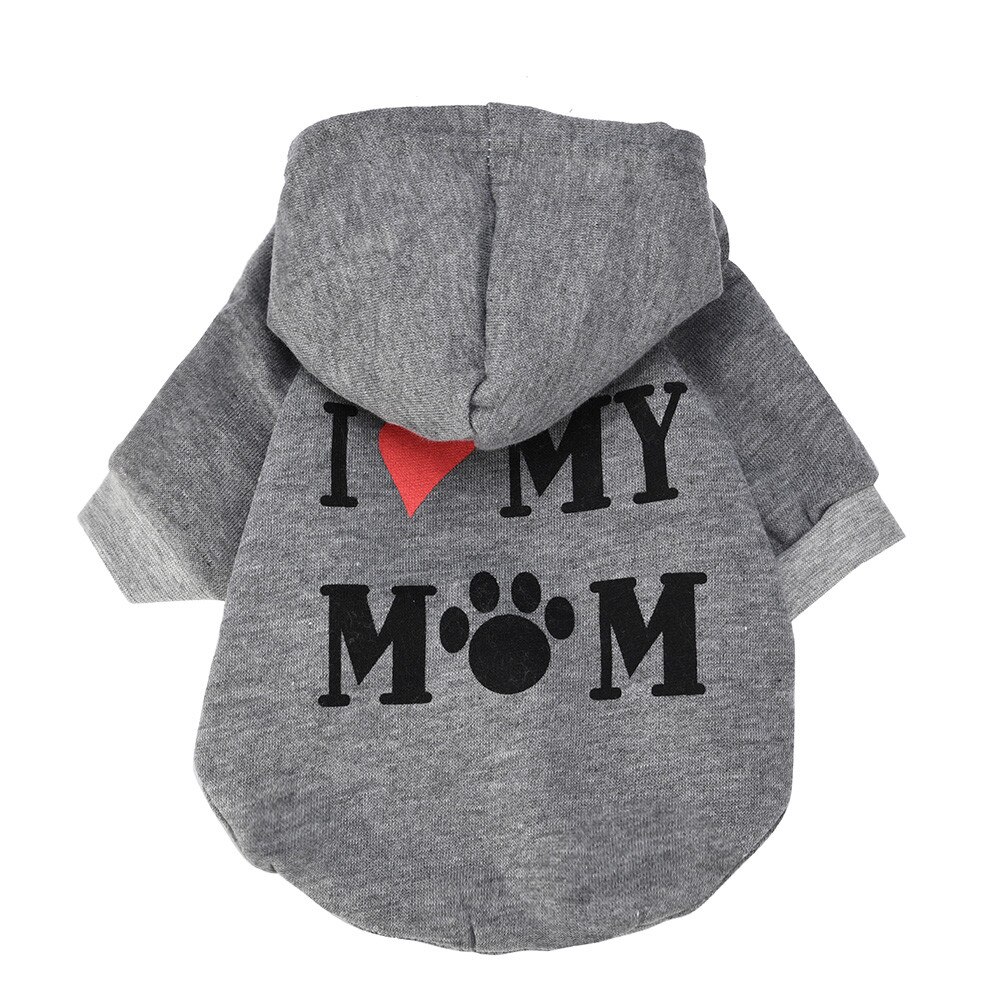Hund sweatshirt Katze und hund kleidung jacke kleine hund hoodies Love My Mom drucken hemd Matador pullover pet supplies #1: B / XS