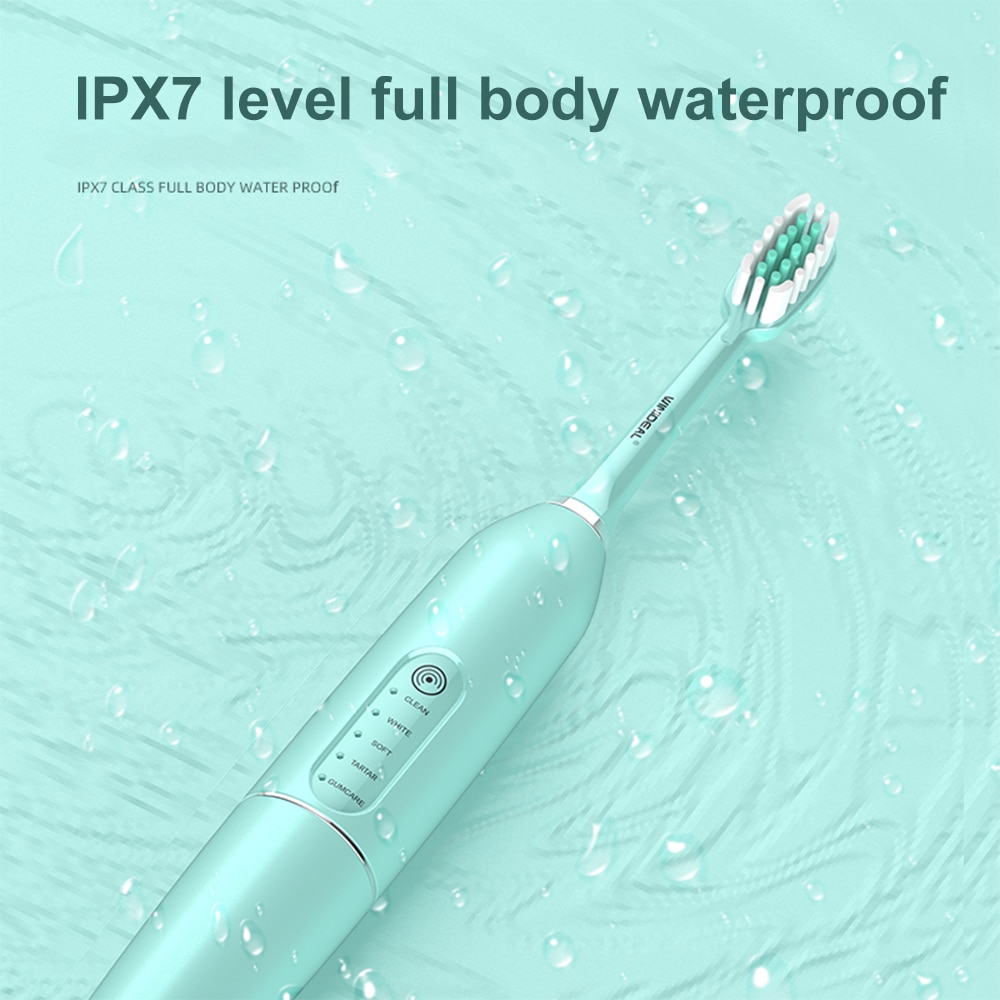 Sonic Electric Toothbrush USB Tooth Cleaner Ultrasonic Dental Scaler Calculus Tooth Brushes With Heads cepillo electrico dientes