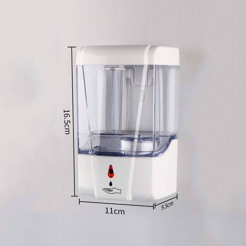 Kitchen 700ml Wall Mounted Capacity Automatic Soap Dispenser Touchless Sensor Hand Sanitizer Detergent Dispenser For Bathroom