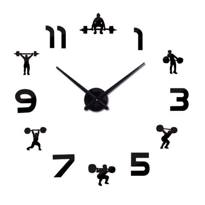Mode 3D Wandklok Quartz Horloge Reloj De Pared Modern Grote Decoratieve Klokken Europa Acryl Spiegel Stickers