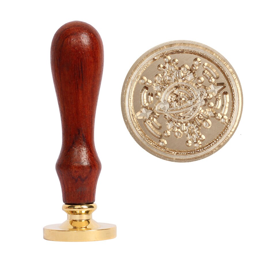 Retro Wooden Stamp Antique Metal Sealing Wax Stamps Wood Handle Wedding Invitations Decor Wax Seal Stamp Craft Wax Seal Stamp: XK12