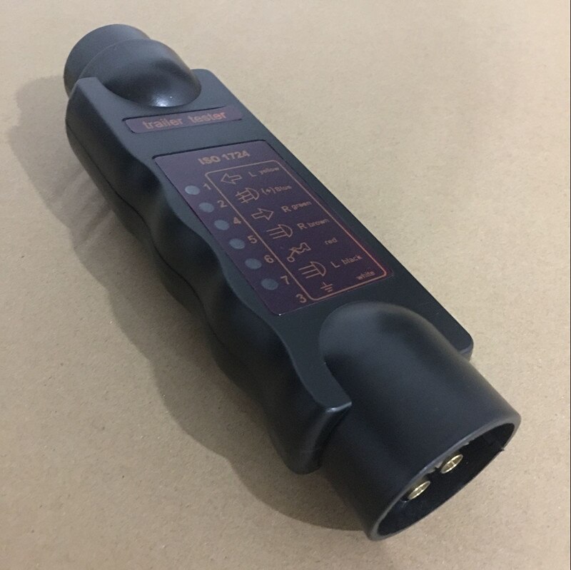 7 pins elektrisk tilhenger tester, stikkontakt bil trekker 12v ego henger