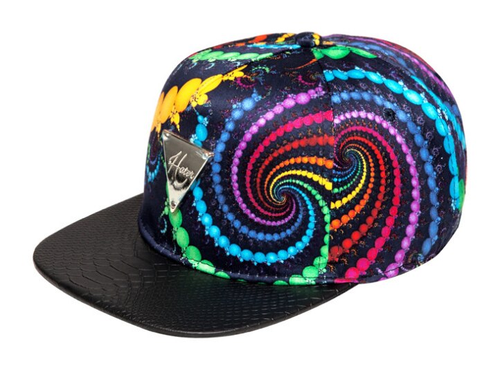 Våren trend platt takfot hip hop hatt klubba färg broderi: Blå