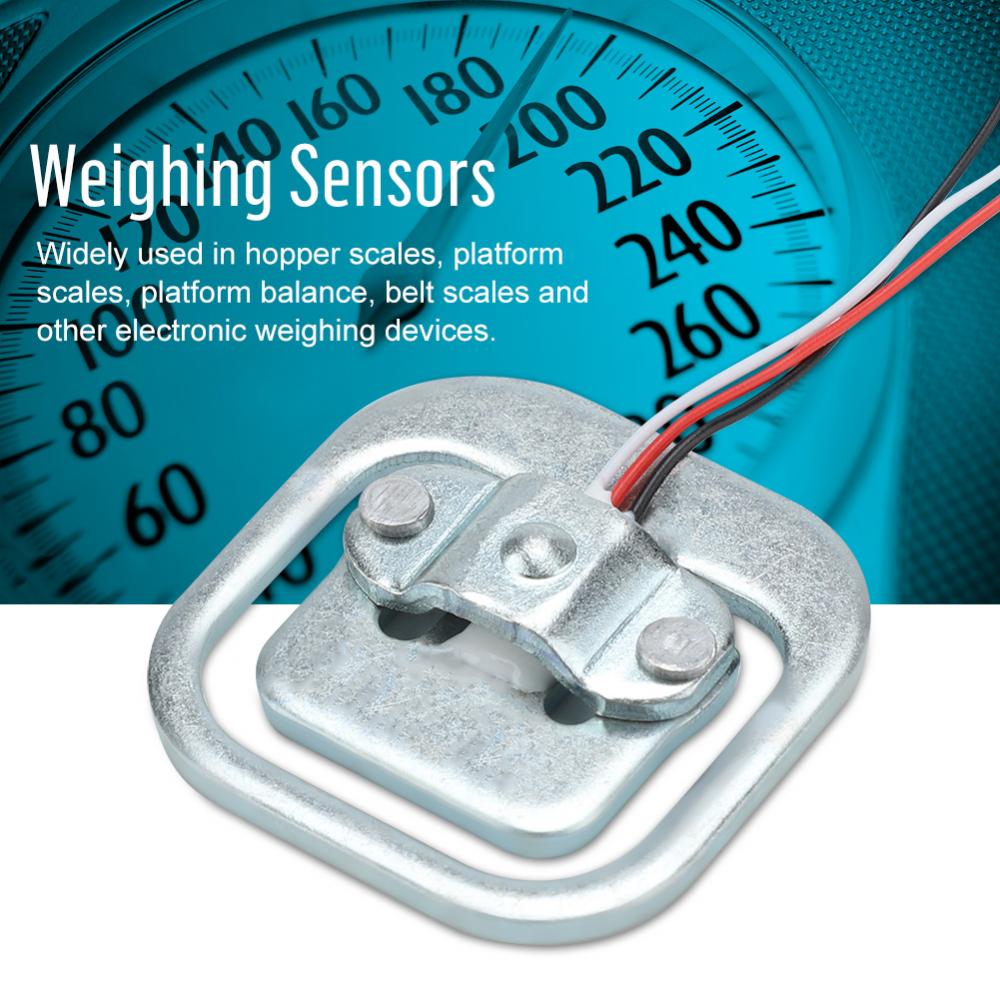 4Pcs 50 kg/110lb Wegen Sensor 3-Wired Belasting Menselijke Weegschaal Load Cell Weegschaal Sensor elektrische Balance Wegen Sensor