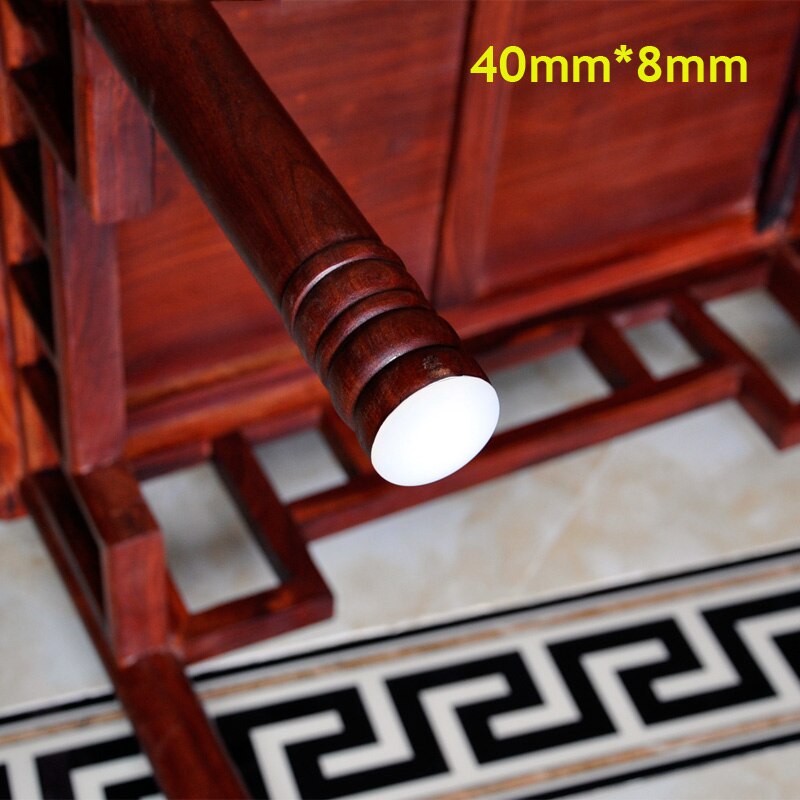 12pcs 40mm*8mm white self adhesive soft anti slip bumpers silicone rubber feet pads great silica gel shock absorber