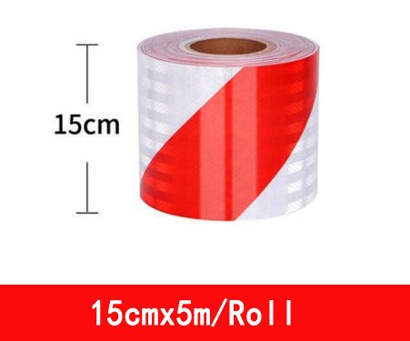 Truck Trailer Car Reflective Tape Workplace Safety Night Safety Warning Sticker: 15cmx5m
