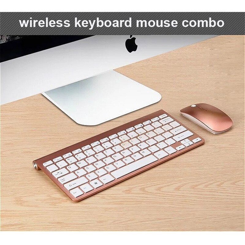 2,4G kabellos Tastatur und Maus Mini Multimedia Tastatur Maus Combo einstellen Für Notizbuch Laptop Mac Schreibtisch PC TV Büro