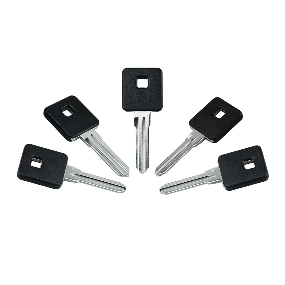 Black Motorcycle Blank Key Uncut Blade Metal Alloy ABS Plastic For Harley Sportster 883 1200 XL Models 2000