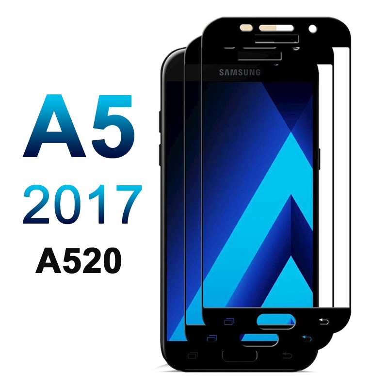2.5D 9 H Volledige Cover voor Samsung Galaxy A5 A520 Glas voor Samsung Galaxy Een 5 Een 520 Gehard Glas Screen Protector Film