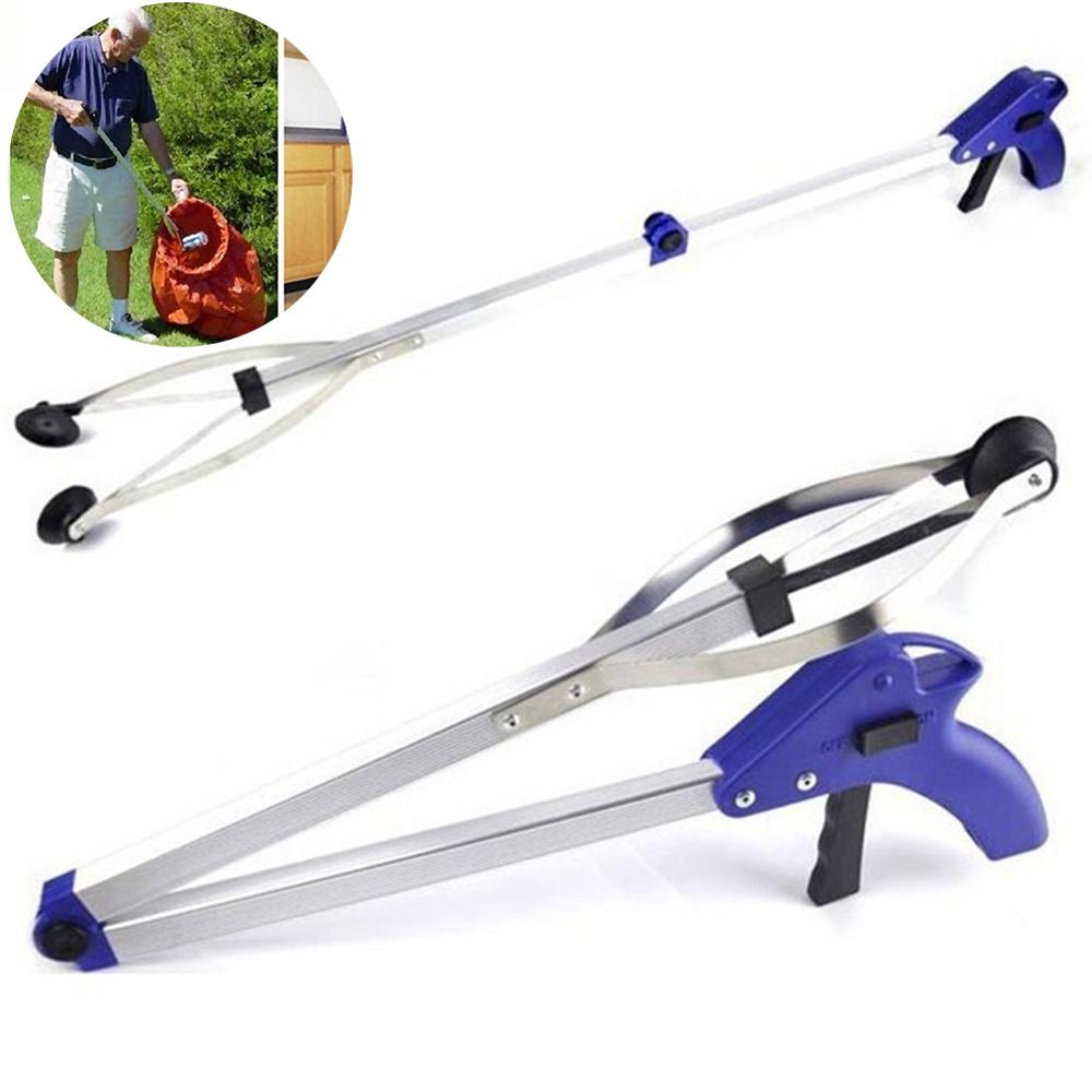 Multi-Purpose Home Foldable Durable Helper Grabber Long Arm Trash Garbage Pick Up Hand Gripper Cleaning Tool
