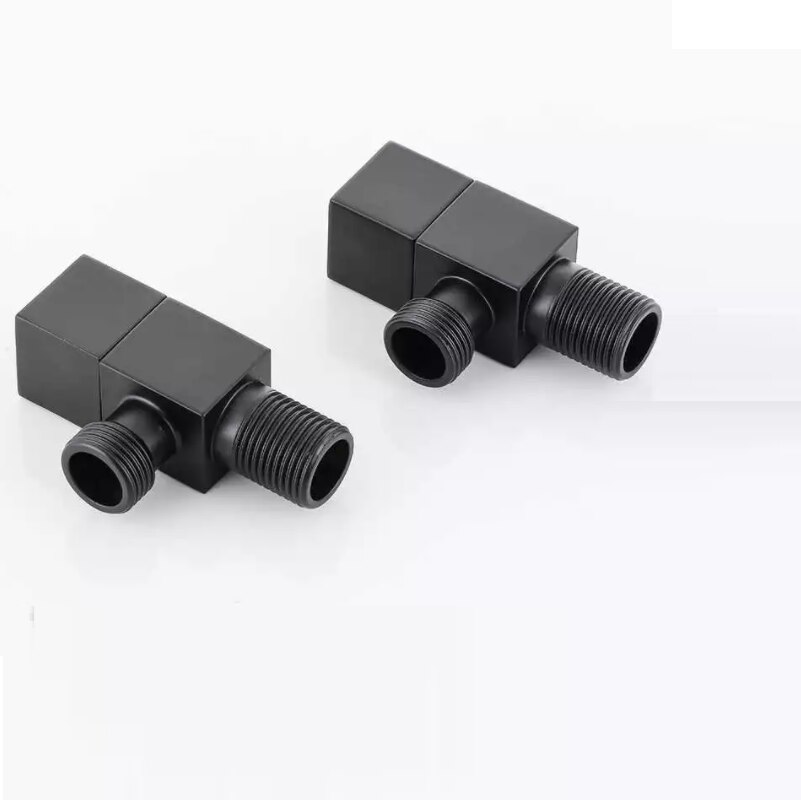 Winkel Ventil Wasser Regelventil Brus Gold Ecke Ventil Schlecht Wasserhahn Wasser Ventil 1/2*1/2 Edelstahl Schwarz Winkel ventile
