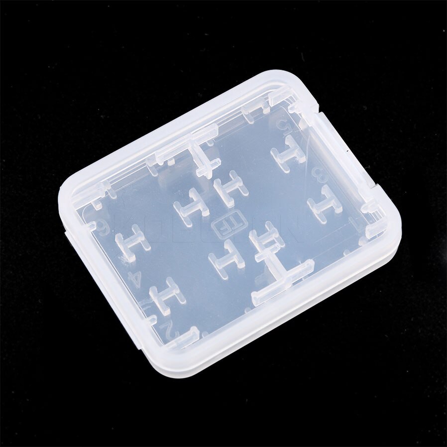 3Pcs/lot 8 IN 1 Hard Memory Card Storage Case TF Card Micro SD Store Box Plastic Protector Holder Case for SD SDHC TF MS Stick
