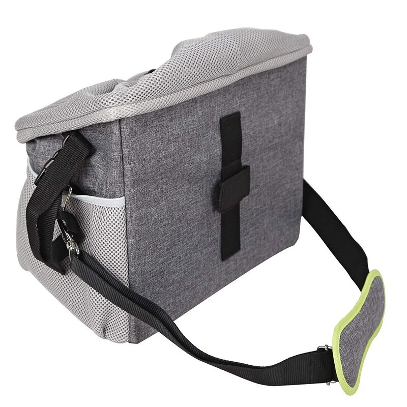 Bicycle Pet Carrier Dog Bike Front Carrier with Small Pockets Bicycle Handlebar Small Pet Carrier with Shoulder Strap