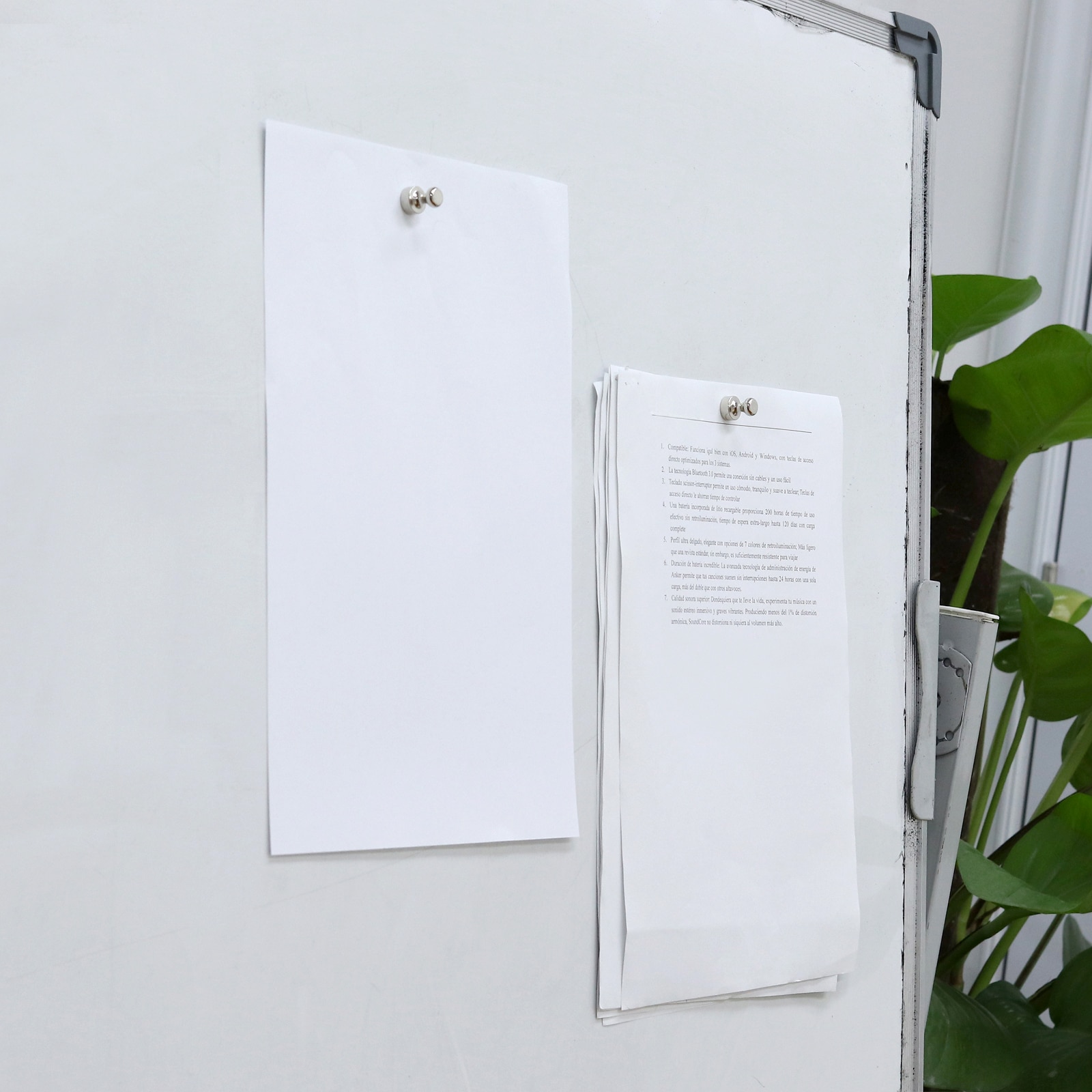 PROSTER 16Pcs Push Pins Whiteboard Magnets Brushed Nickel Push Pin Strong Magnets Pin Magnet Refrigerator Map Calendar Push Pin