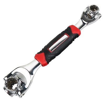 Tungfull Hardware Tool Multi-Function Universal Wrench Adjustable Grip Wrench Set Disassembly Ratchet Wrench Spanner Hand Tools: 360 Wrench