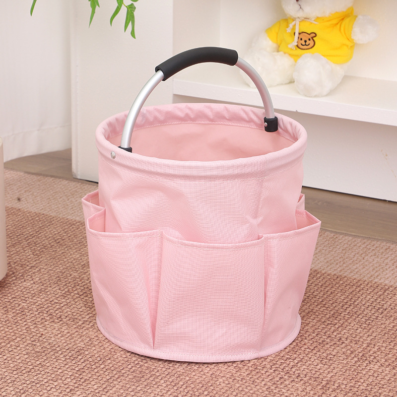 17l store opbevaringstasker, foldbar kurv, picnic-taske, udendørs rengøringskasse med håndtag, værktøjstaske, rengøringsartikler: Gul