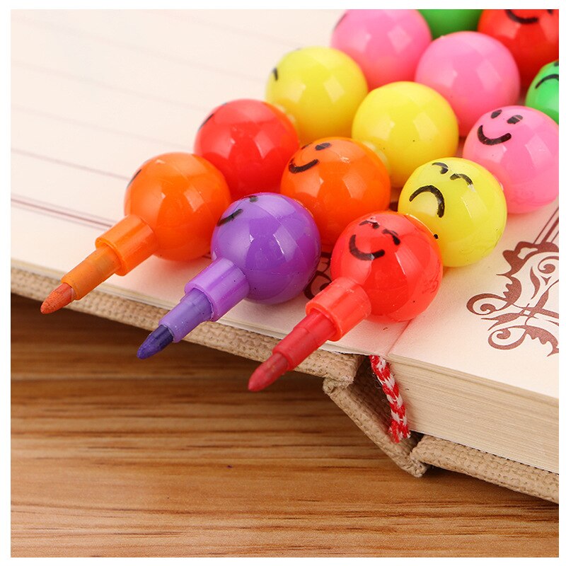7 Colors/pcs Kawaii Crayons Oil Pastel Candy Expression Graffiti Pen for Kids Painting Drawing Supplies Cute Stationery