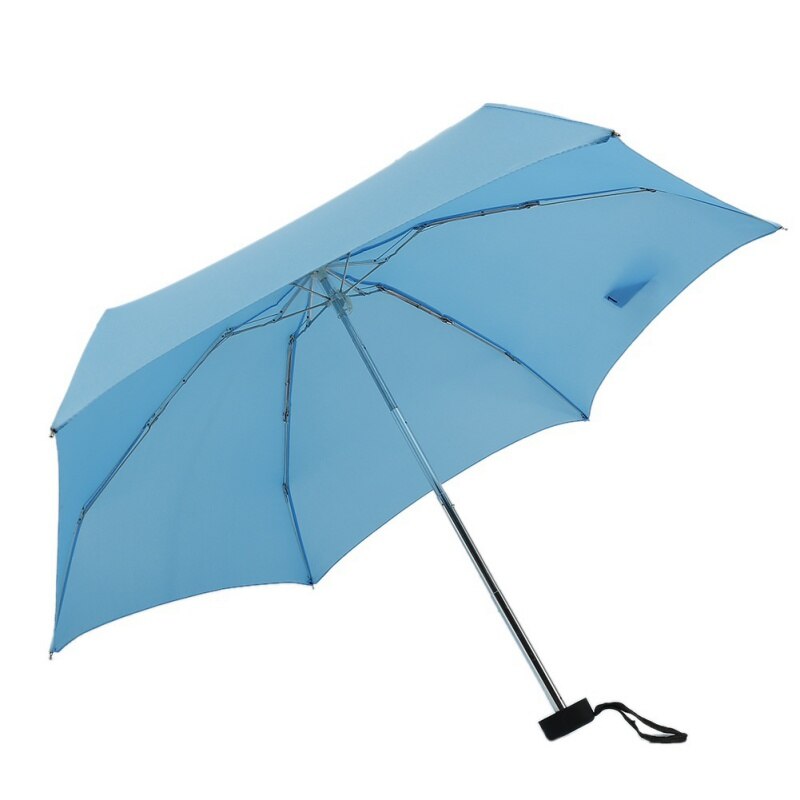 Mini parapluie à lumière de poche | Parapluie coupe-vent pliant, parapluies de voyage compacts, parapluie de pluie pour hommes: Bleu ciel